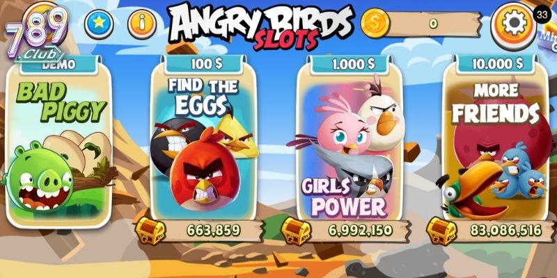 Tìm hiểu game Angry Birds Slots 789Club